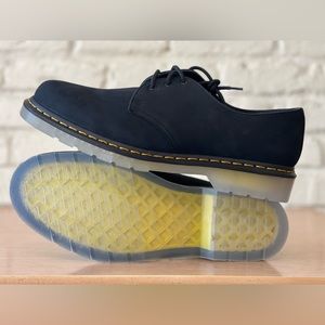 Doc Dr. Martens 1461 Iced II Classic Black Clear White Suede Leather Men Size 13